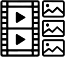 Case study video production service icon for project story video creation